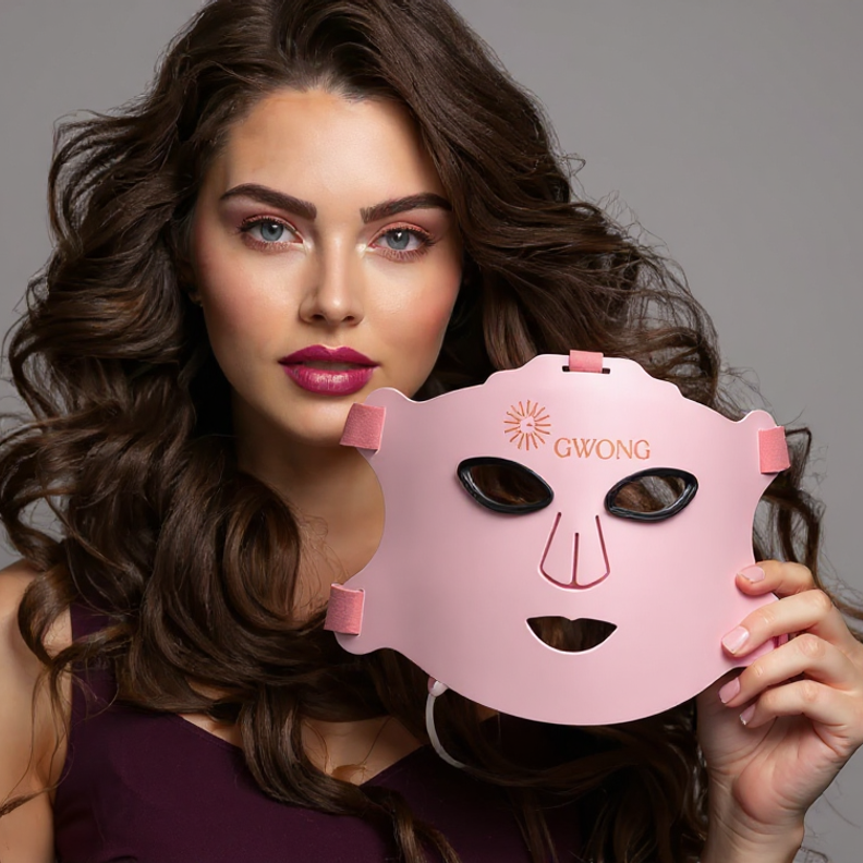 Pink Gwong mask lifestyle